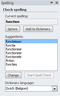 why is my word spell check in french
